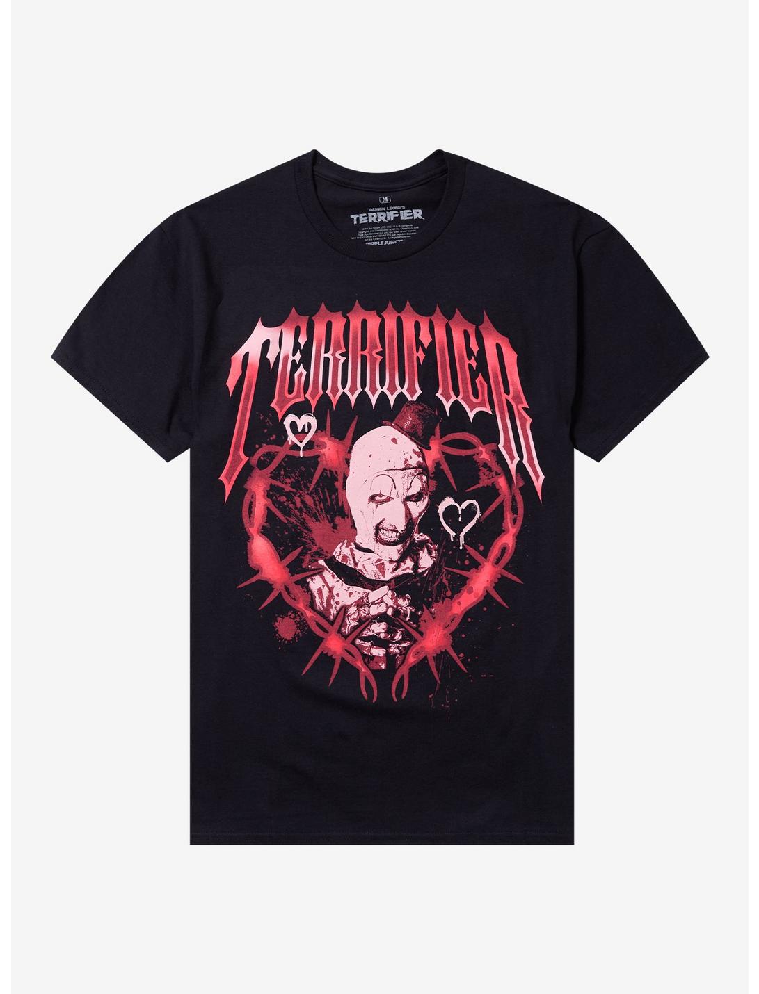 Terrifier Art Barbed Wire Heart T-Shirt