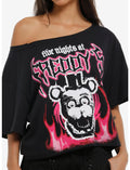 Five Nights At Freddy's Flame Girls Off-Shoulder Top