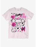 Gloomy Bear Neon Splatter Doodle T-Shirt