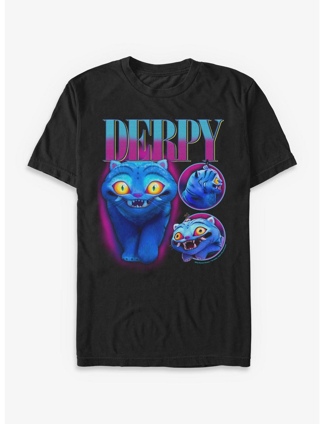 KPop Demon Hunters Derpy Tiger Collage T-Shirt