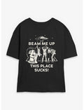 Stranger Things This Beam Me Up Girls Skimmer T-Shirt