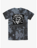 Stranger Things Hellfire Club Torn Flyer Tye-Dye T-Shirt