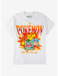 Pokémon Kanto Starter Flames T-Shirt
