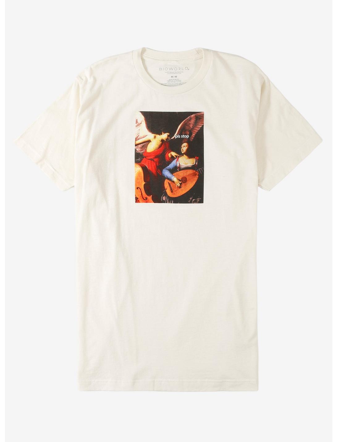 Pls Stop Angel Painting T-Shirt