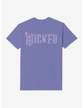 Wicked: For Good Pink Stylized Logo Garment Dye T-Shirt