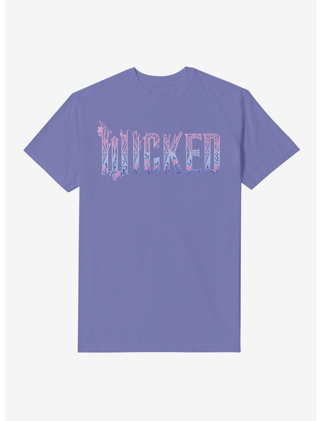 Wicked: For Good Pink Stylized Logo Garment Dye T-Shirt