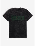 Wicked: For Good Green Stylized Logo Mineral Wash T-Shirt
