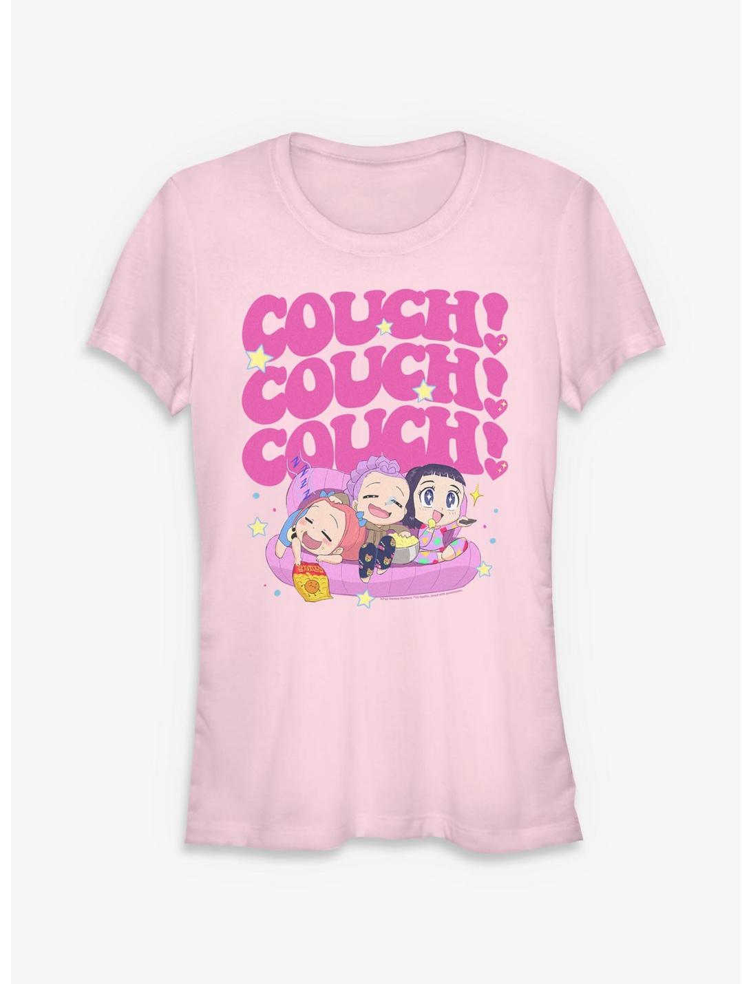 KPop Demon Hunters HUNTR/X Chibi Couch Snacking Girls T-Shirt
