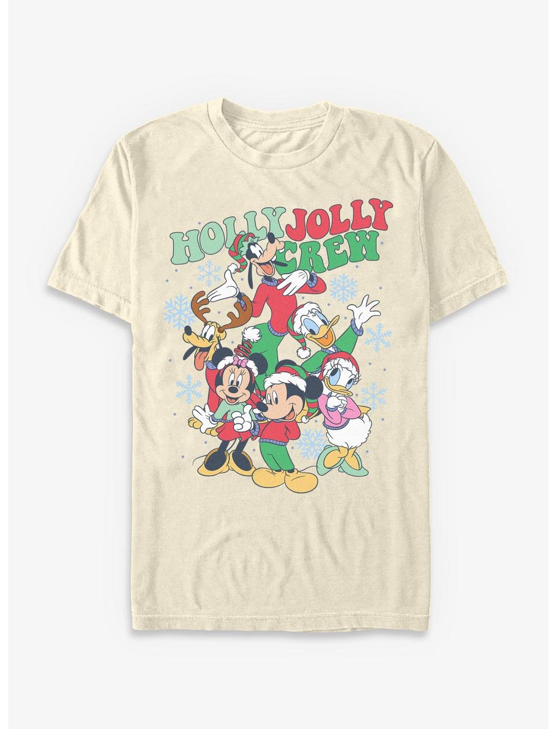 Disney Mickey Mouse Holly Jolly Crew T-Shirt