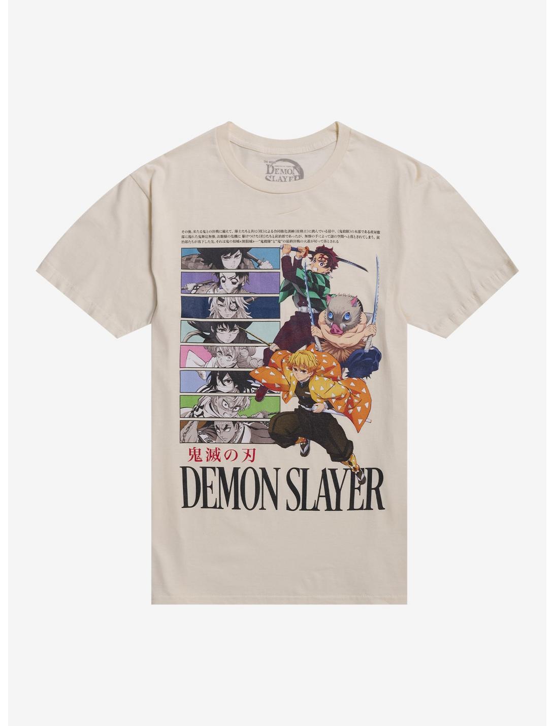 Demon Slayer: Kimetsu No Yaiba Character Panels T-Shirt
