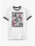 Stranger Things Group Cover Ringer T-Shirt