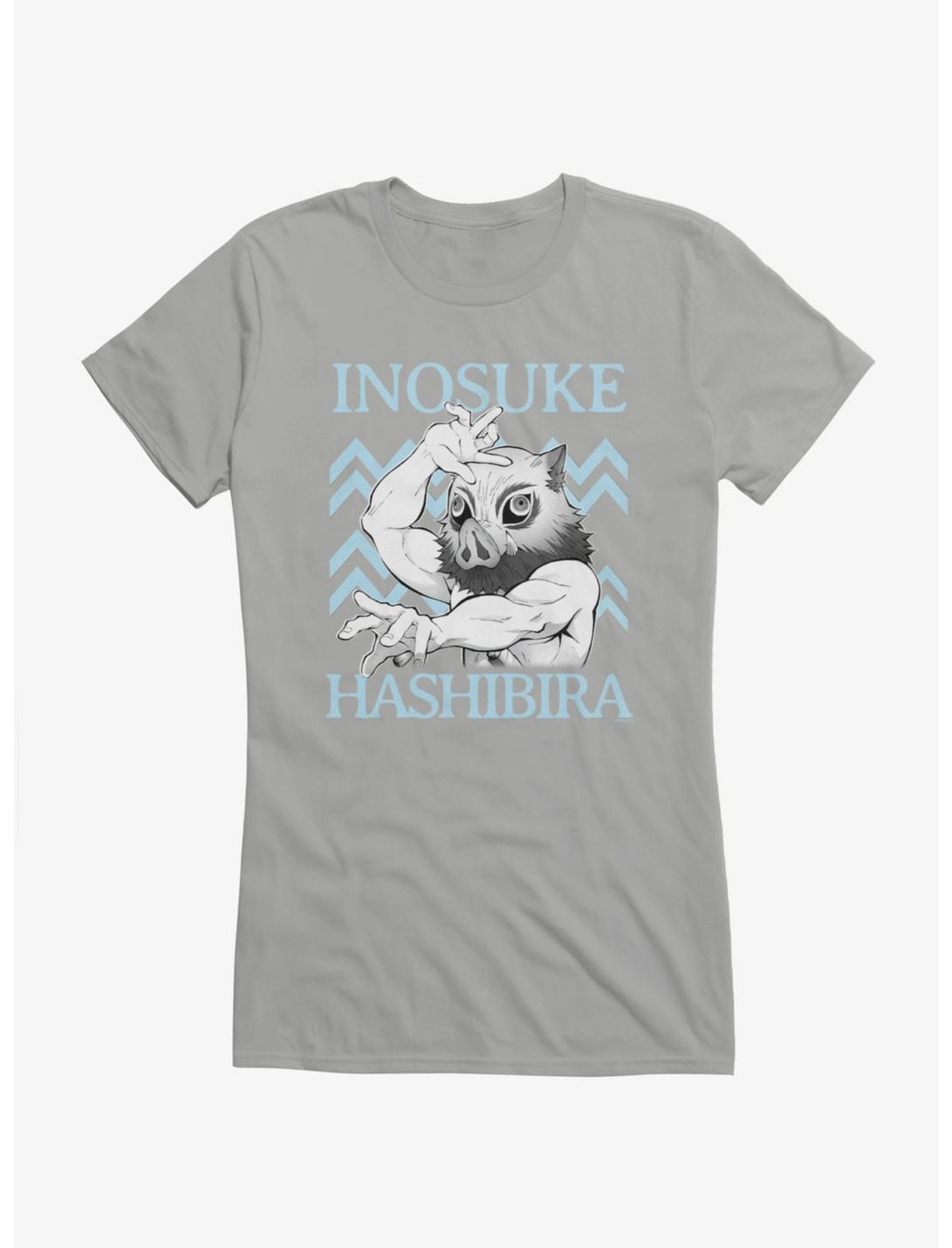 Demon Slayer: Kimetsu No Yaiba Inosuke Hashibira Chevron Girls T-Shirt