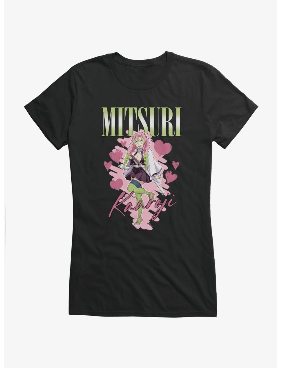 Demon Slayer: Kimetsu No Yaiba Mitsuri Kahroji Hearts Girls T-Shirt