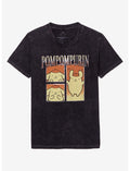 Pompompurin Collage Foil Edge Dark Wash T-Shirt