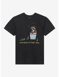 Trash Day Raccoon Pixel T-Shirt By Call Your Mother