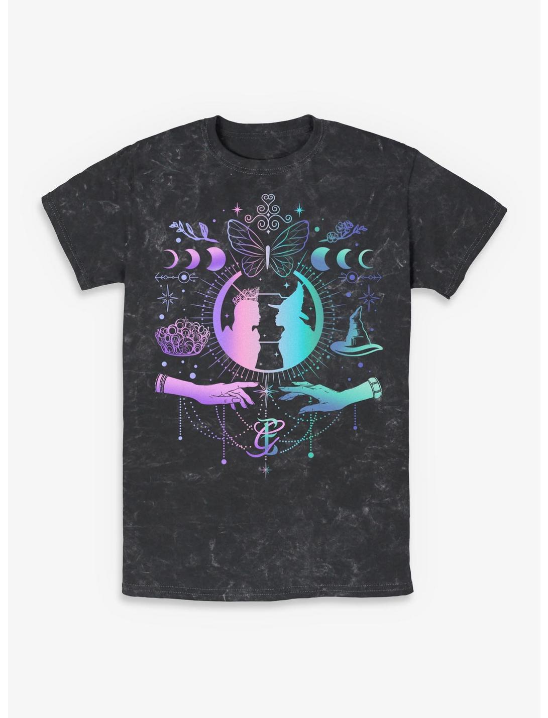 Wicked: For Good Glinda & Elphaba Moon & Stars Mineral Wash T-Shirt Hot Topic Exclusive
