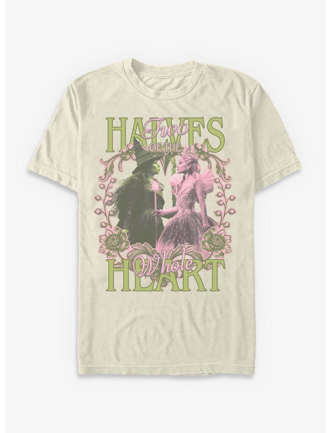 Wicked: For Good Elphaba & Glinda Heart Halves Garment Dye T-Shirt