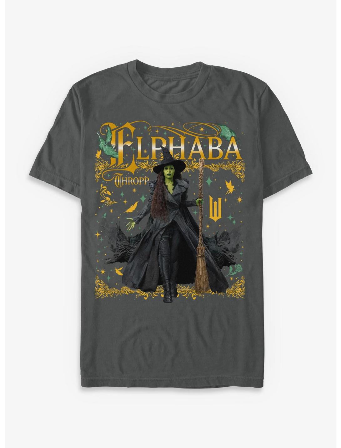 Wicked: For Good Elphaba Thropp Ornate Portrait Garment Dye T-Shirt Hot Topic Exclusive