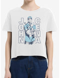 WWE John Cena Never Give Up Boxy Crop Girls T-Shirt