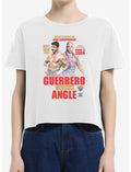WWE Eddie Guerrero Vs Kurt Angle Wrestlemania XX Boxy Crop Girls T-Shirt