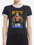 WWE Rey Mysterio Poster Girls Baby Ringer T-Shirt