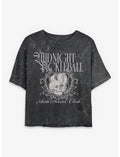 Midnight Pickleball Mineral Wash Girls Crop T-Shirt
