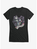 Disney Nightmare Before Christmas Jack And Sally Web Heart Girls T-Shirt