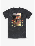 Disney Kingdom Hearts Checker Fade Mineral Wash T-Shirt