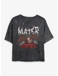 Disney Pixar Cars Metal Mater Girls Mineral Wash Crop T-Shirt