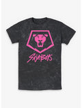 KPop Demon Hunters Saja Boys Lion Logo Mineral Wash T-Shirt
