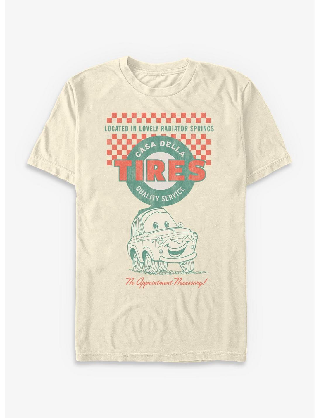 Disney Pixar Cars Casa Della Tires Quality Service T-Shirt