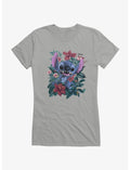 Disney Lilo & Stitch Stitch In Garland Of Flowers Girls T-Shirt