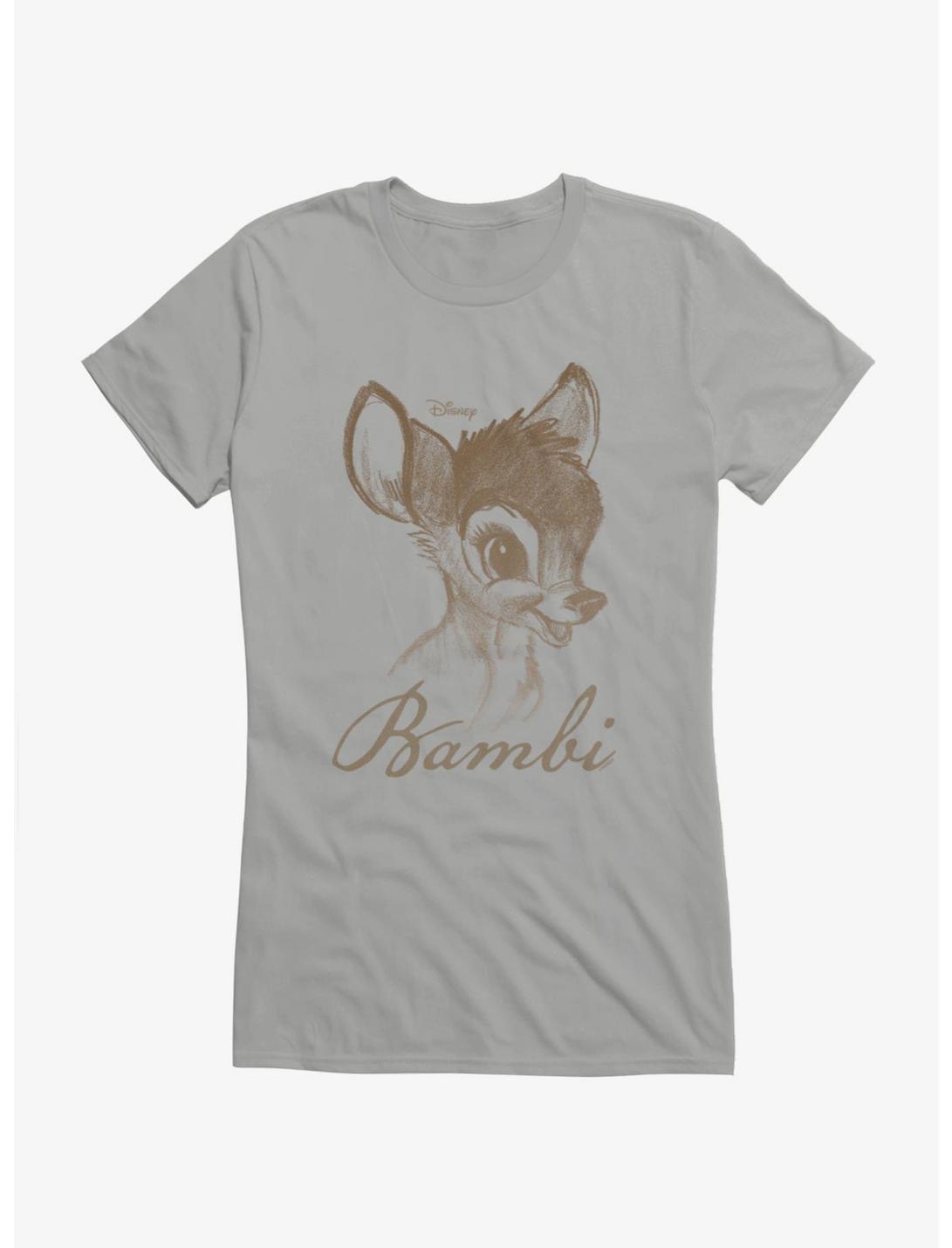 Disney Bambi Classic Face Sketch Girls T-Shirt