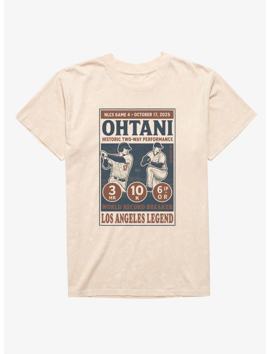 MLB Los Angeles Dodgers Shohei Ohtani La Legends Poster Mineral Wash T-Shirt