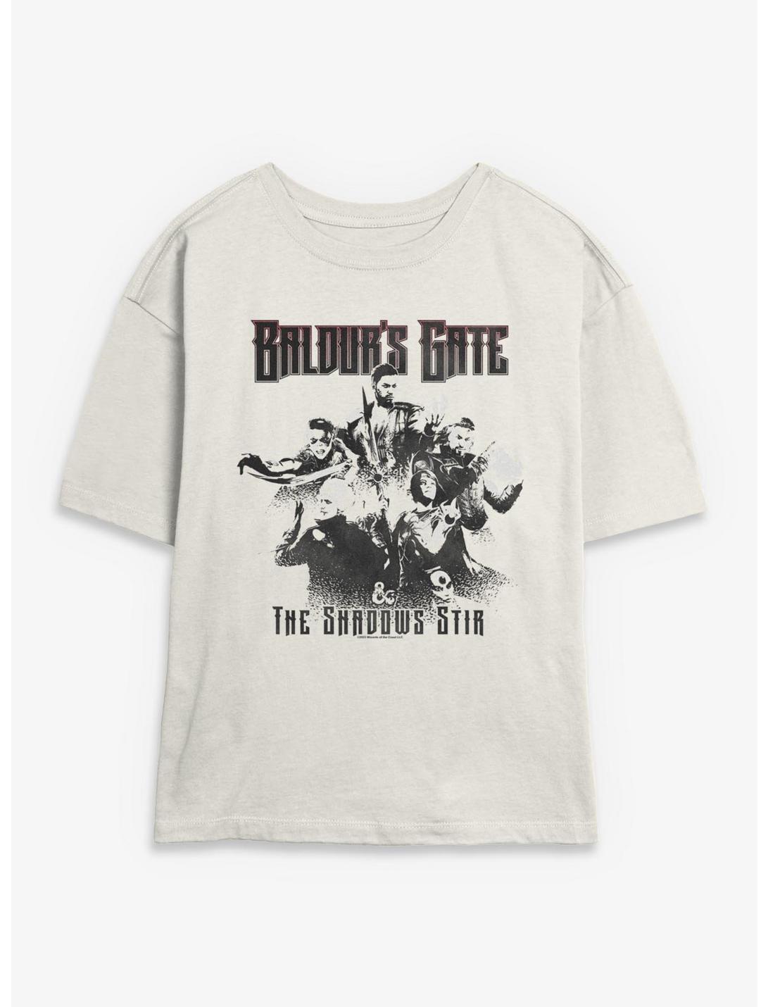 Dungeons & Dragons Baldurs Gate III Characters Shadows Stir Girls Skimmer T-Shirt
