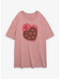 Dungeons & Dragons Dice Box Of Chocolate Girls Oversized T-Shirt