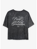The Devil Wears Prada Florals? For Spring? Groundbreaking Girls Mineral Wash Crop T-Shirt