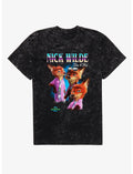 Disney Zootopia 2 Nick Wilde Collage Mineral Wash T-Shirt Hot Topic Exclusive