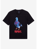 Low Poly Pigeon Repent T-Shirt By Call Your Mother