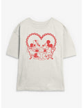 Disney Mickey Mouse & Minnie Mouse Date Night Girls Skimmer T-Shirt