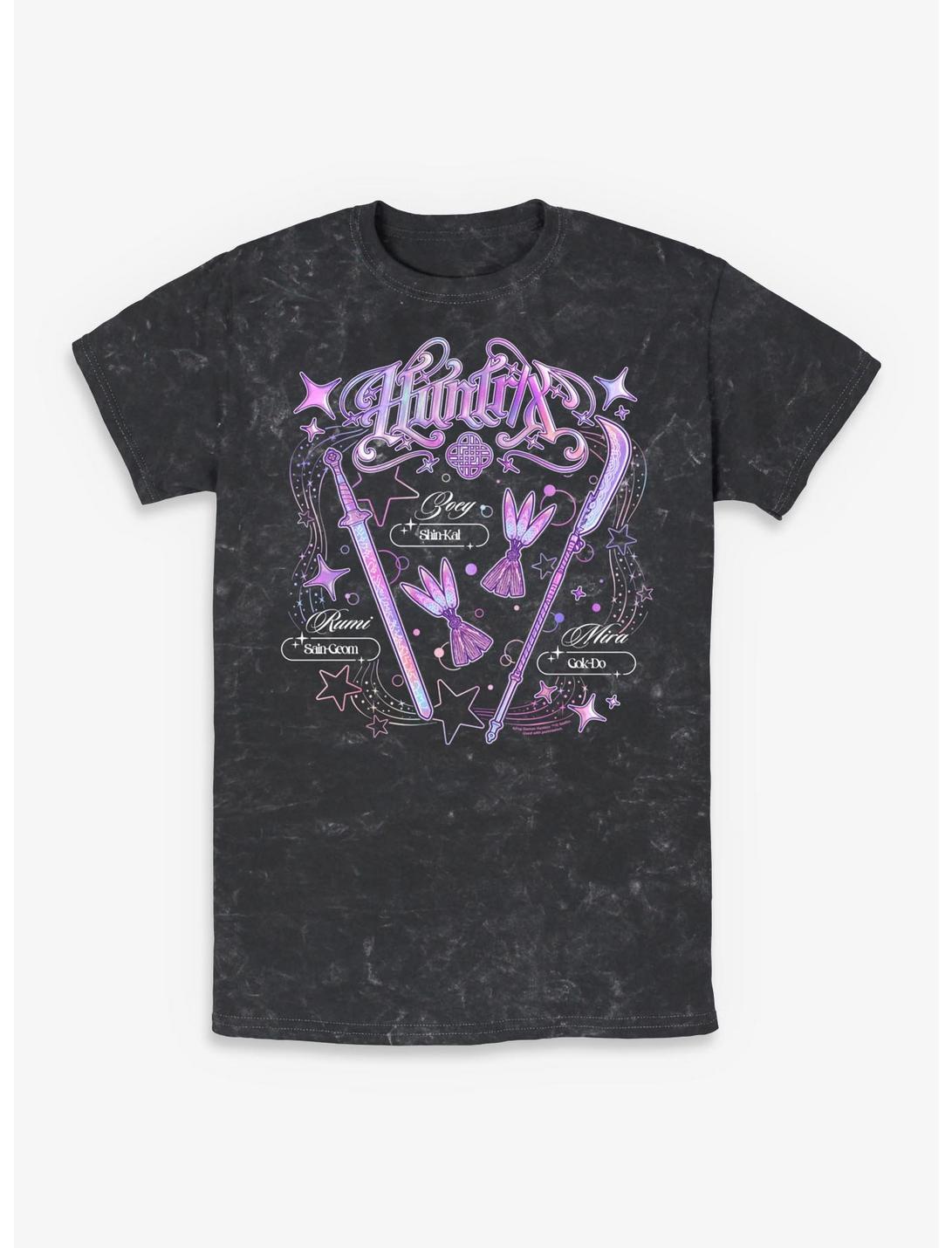 KPop Demon Hunters HUNTR/X Weapons Mineral Wash T-Shirt