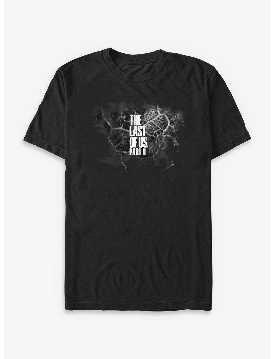 The Last Of Us Logo Black And White Cordyceps T-Shirt