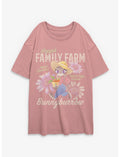 Disney Zootopia Hopp's Family Farm Girls Oversized T-Shirt