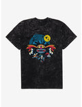 Sonic The Hedgehog Eggman Spooky Scary Halloween Mineral Wash T-Shirt