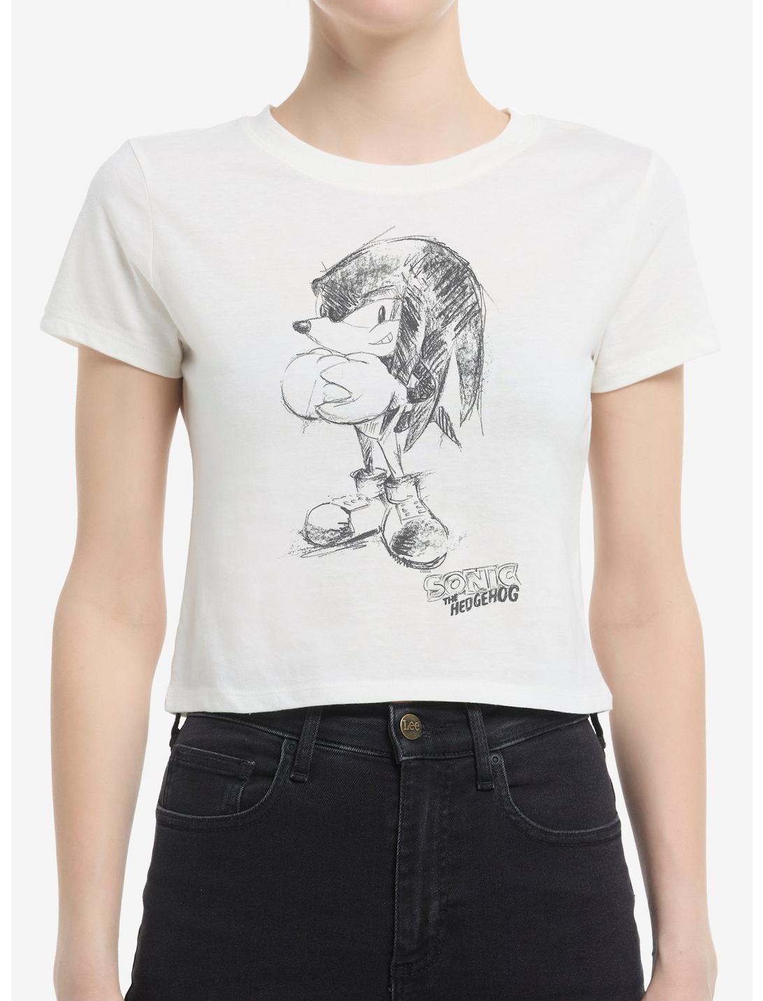 Sonic The Hedgehog Artistic Sketch Girls Baby T-Shirt