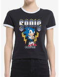 Sonic The Hedgehog The Steel Nemesis Girls Ringer T-Shirt