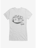 Sonic The Hedgehog Dr. Eggman Egg Mobile Artistic Sketch Girls T-Shirt