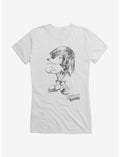 Sonic The Hedgehog Artistic Sketch Girls T-Shirt