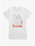InuYasha Outline Of Heroes Girls T-Shirt