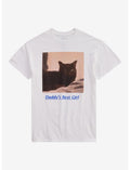 Daddy's Best Girl Cat Photo T-Shirt By Fautbarb